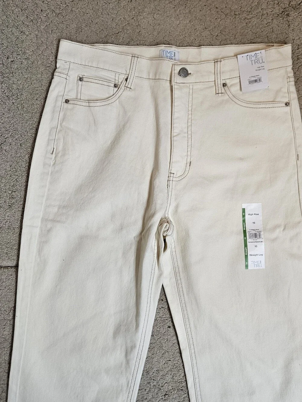 Time and Tru Women's High Rise Straight Leg Jeans 30